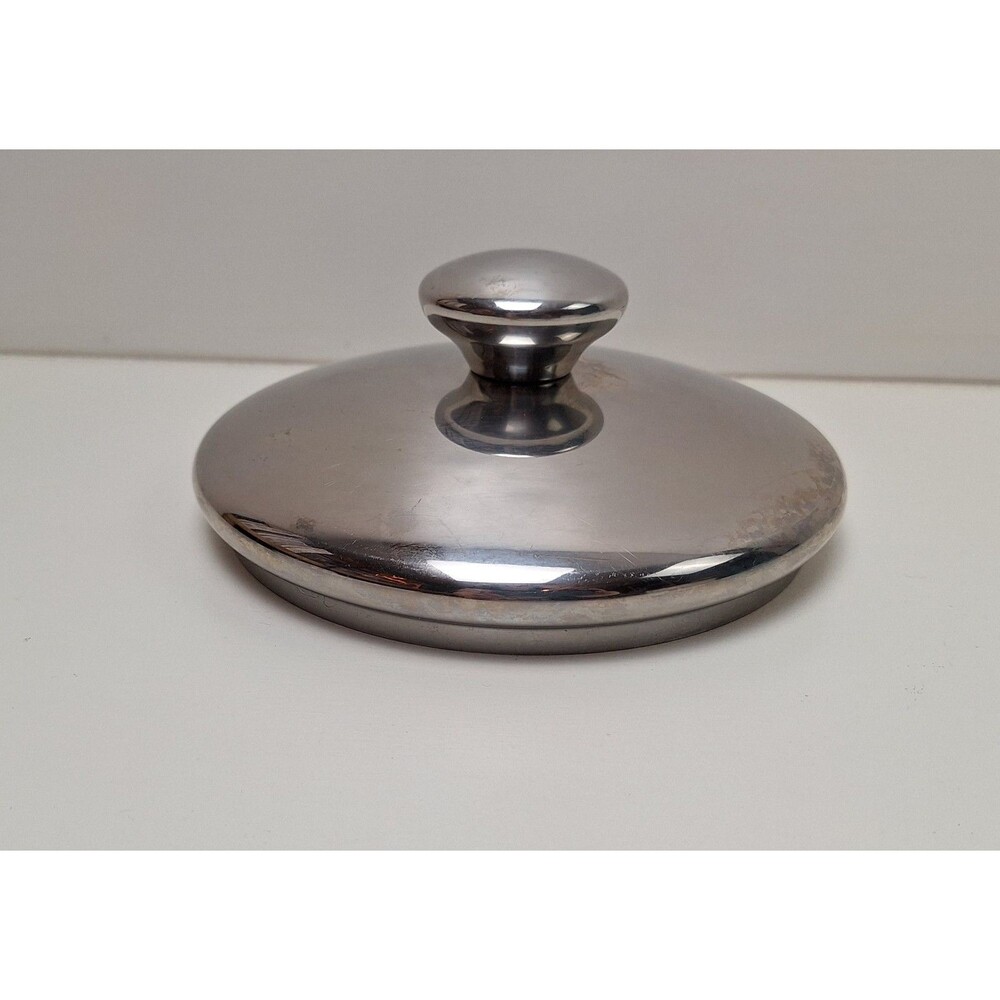 Cooks Essentials Stainless Steel Lid Only - 6 1/4” Outer 6" Inner Diameter Rim